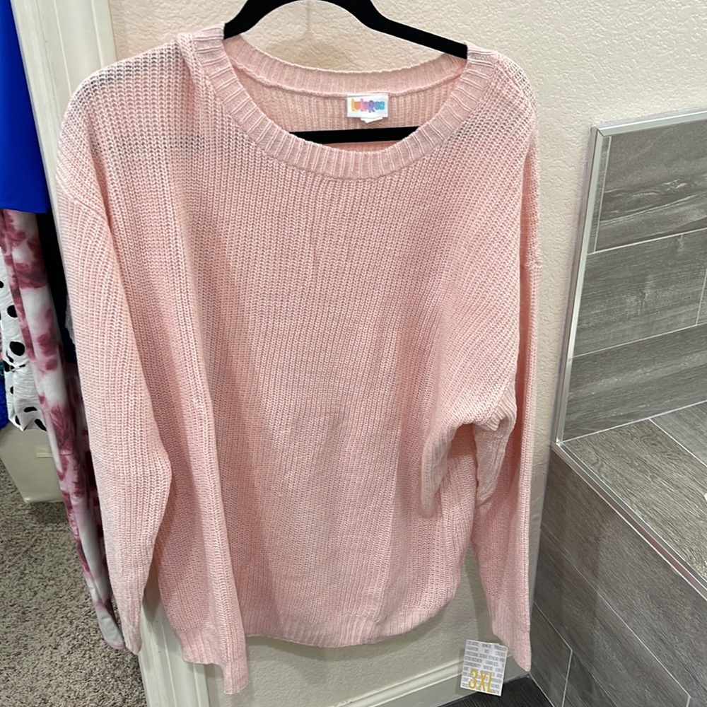 Pretty Pink LulaRoe Plus size Sweater